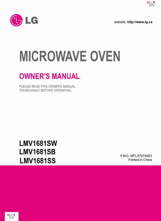 LG Electronics Microwave Oven 1SS6LMV1 8-page_pdf